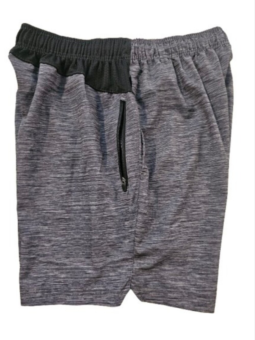 Leg3nd Men's Gray Athletic Shorts with Elastic Waist